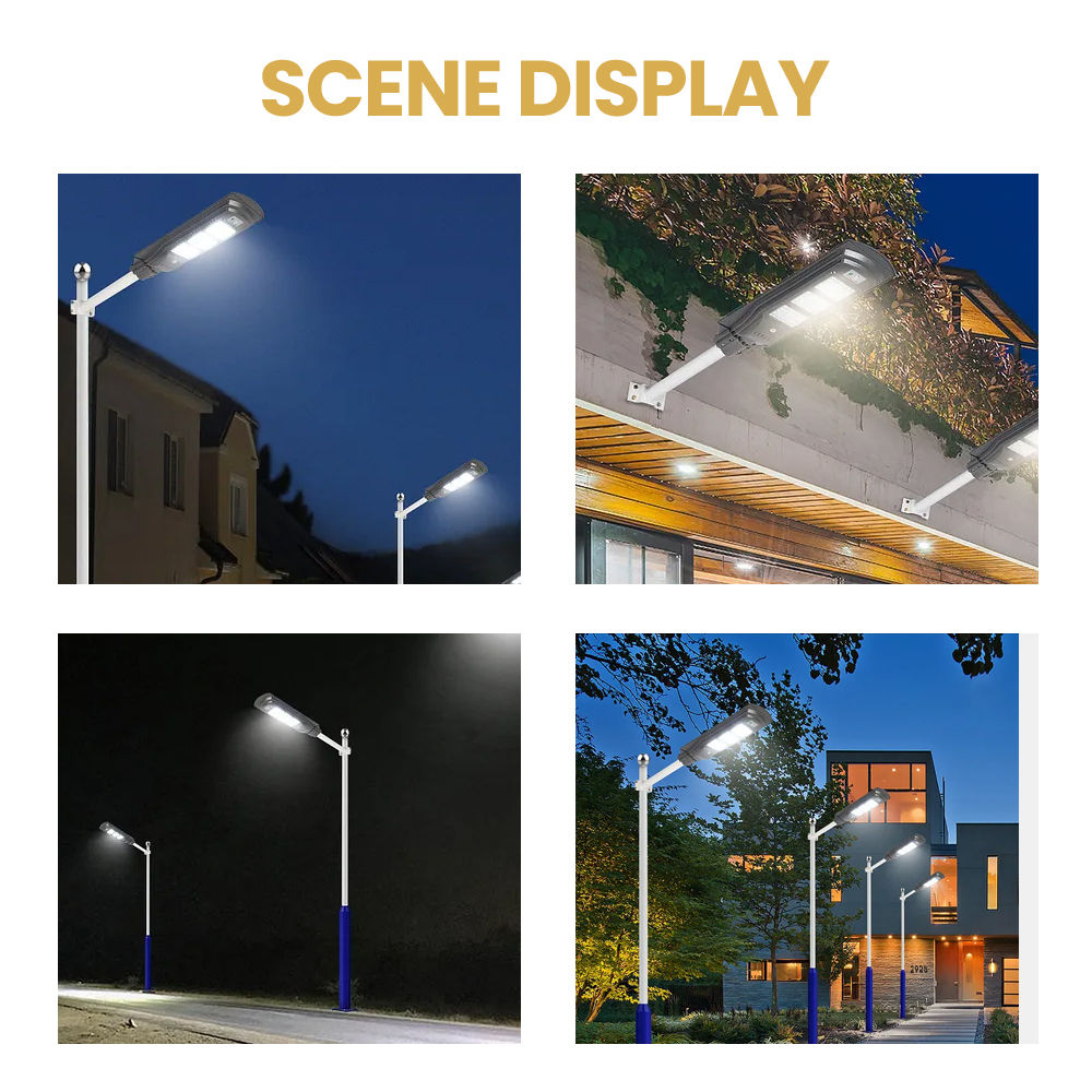 Radar Sensors Waterproof Ip65 30W 60W 90W 120W Outdoor All In One Solar Led Street Light (7)